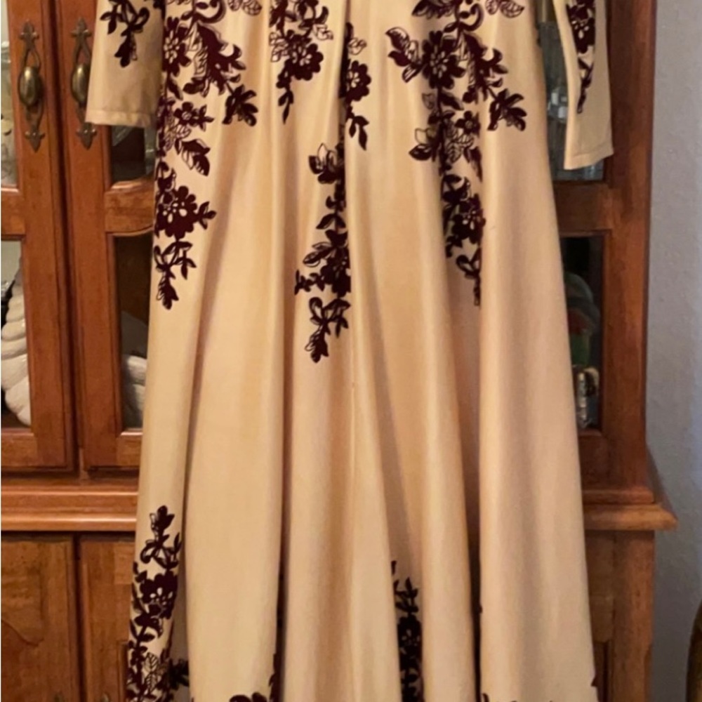 Ayse Melek Formal Dress Maroon & Gold UK 42 US 12 or large